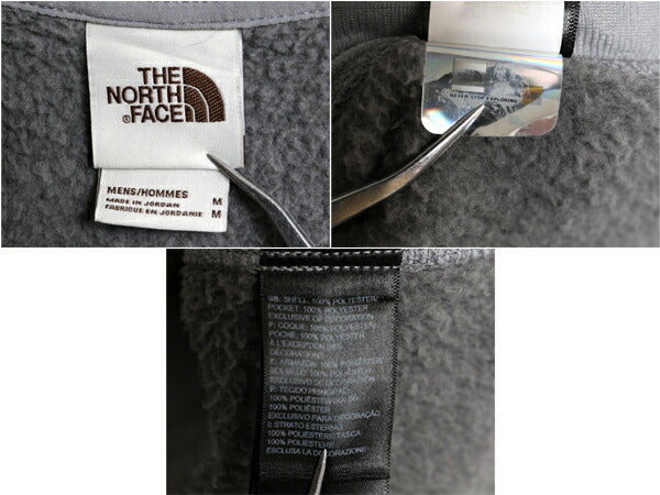 US企画 ノースフェイス ゴードン ライオンズ フリース ベスト メンズ М The North face アウトドア フルジップ 重ね着 前開き セーター 灰