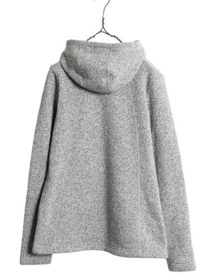 US企画 ノースフェイス フリース パーカー ジャケット レディース М / The North face ジャンパー フルジップ セーター ハイネック グレー