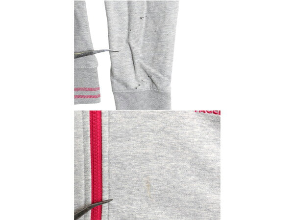 ノースフェイス フルジップ スウェット パーカー レディース L / 古着 The North Face 灰 アウトドア トレーナー ストレッチ 裏起毛 グレー