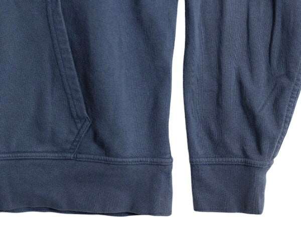 US企画 ノースフェイス 両面 プリント スウェット フード パーカー メンズ L The North Face 裏起毛 トレーナー スエット プルオーバー 青