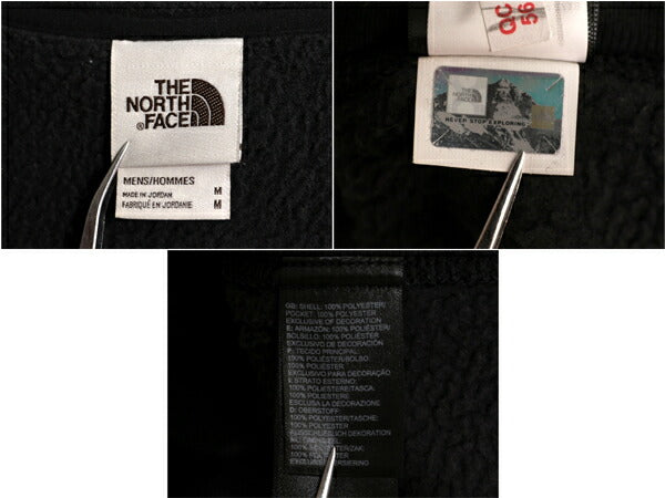 US企画 ノースフェイス ゴードン ライオンズ フリース ベスト メンズ М / 古着 The North face アウトドア フルジップ 重ね着 セーター 黒