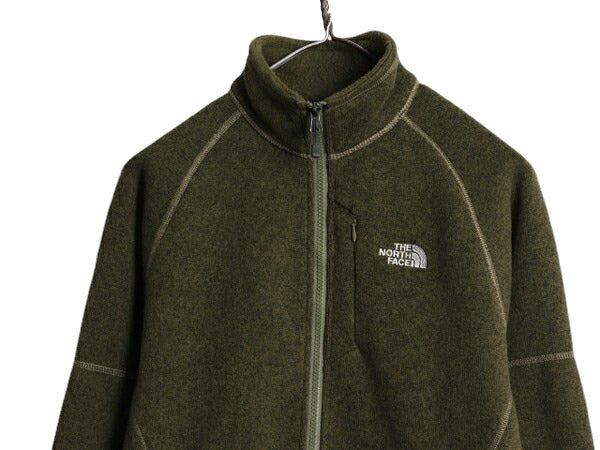 US企画 ノースフェイス セーター フリース ジャケット メンズ S 古着 The North face アウトドア フルジップ ジャンパー ブルゾン 裏ボア