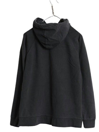 ノースフェイス プリント スウェット フード パーカー レディース XL The North Face プルオーバー 裏起毛 トレーナー アウトドア ブラック