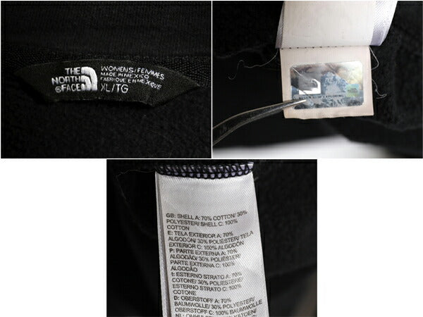ノースフェイス プリント スウェット フード パーカー レディース XL The North Face プルオーバー 裏起毛 トレーナー アウトドア ブラック