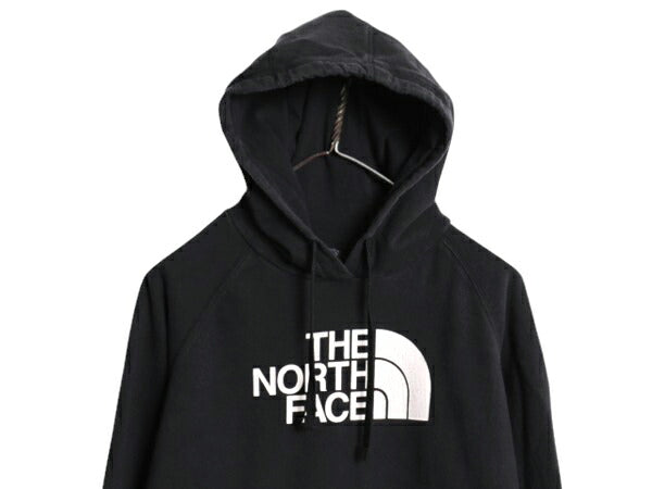 ノースフェイス プリント スウェット フード パーカー レディース XL The North Face プルオーバー 裏起毛 トレーナー アウトドア ブラック