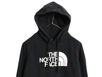 ノースフェイス プリント スウェット フード パーカー レディース XL The North Face プルオーバー 裏起毛 トレーナー アウトドア ブラック