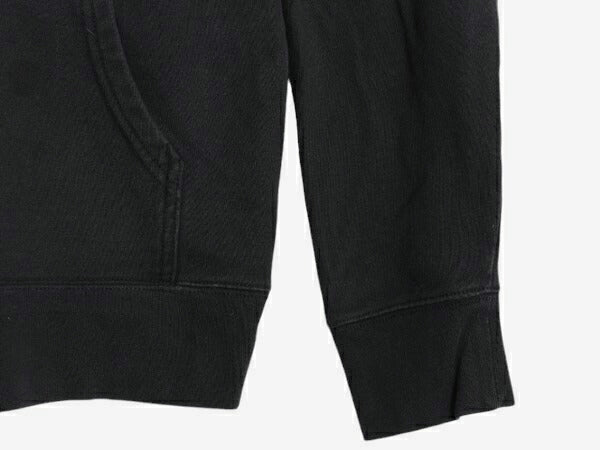 US企画 ノースフェイス プリント スウェット フード パーカー レディース L 古着 The North Face プルオーバー 裏起毛 トレーナー ブラック
