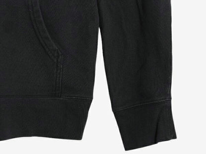 US企画 ノースフェイス プリント スウェット フード パーカー レディース L 古着 The North Face プルオーバー 裏起毛 トレーナー ブラック