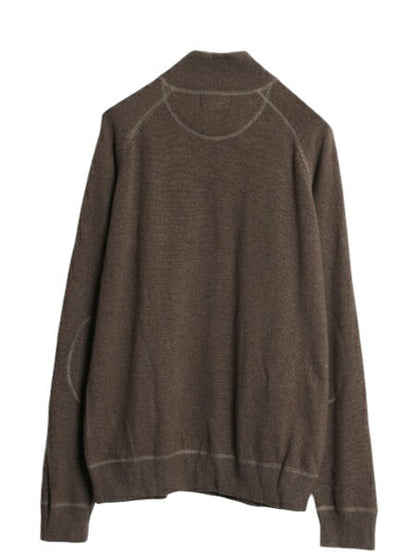 08年製 高級 100% カシミヤ パタゴニア ハーフジップ ニット セーター メンズ М / 古着 PATAGONIA 無地 ハイネック 薄手 無地 ラグラン 茶