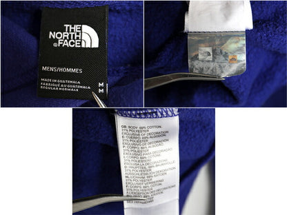 ノースフェイス 両面 プリント スウェット フード パーカー メンズ M / 古着 The North Face アウトドア トレーナー プルオーバー ブルー