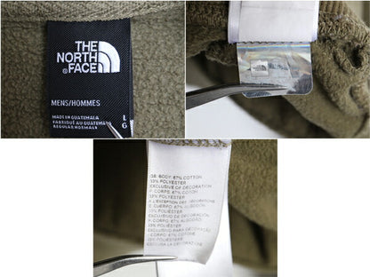 ノースフェイス イラスト プリント スウェット フード パーカー メンズ L 古着 The North Face プルオーバー 裏起毛 アウトドア 袖プリント
