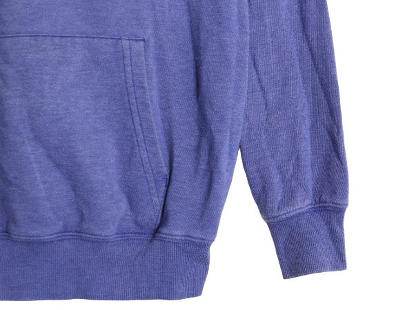 ノースフェイス プリント スウェット フード パーカー レディース S / The North Face アウトドア トレーナー 裏起毛 プルオーバー ブルー