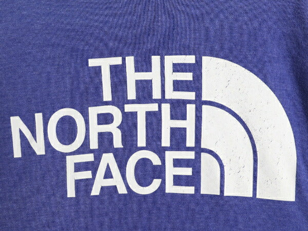 ノースフェイス プリント スウェット フード パーカー レディース S / The North Face アウトドア トレーナー 裏起毛 プルオーバー ブルー
