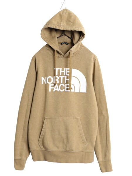 ノースフェイス プリント スウェット フード パーカー メンズ S / 古着 The North Face プルオーバー 裏起毛 トレーナー アウトドア 薄手