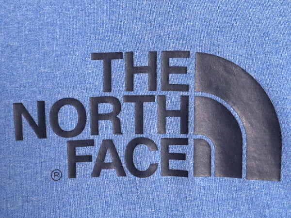 ノースフェイス プリント スウェット フード パーカー メンズ М 古着 The North Face プルオーバー 裏起毛 トレーナー アウトドア ブルー