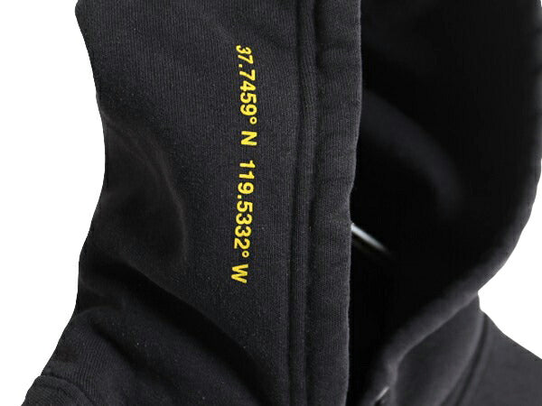 ノースフェイス プリント スウェット フード パーカー メンズ S 古着 The North Face 裏起毛 トレーナー プルオーバー アウトドア ブラック
