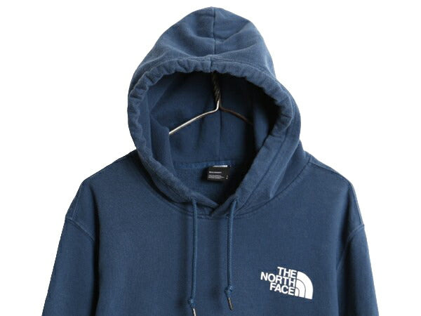 US企画 ノースフェイス 両面 プリント スウェット フード パーカー メンズ L / The North Face アウトドア トレーナー プルオーバー 薄手