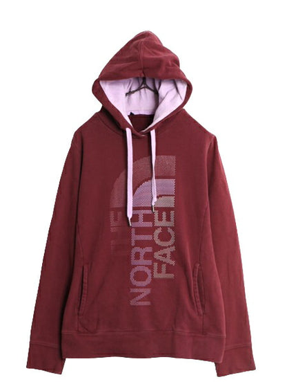 ノースフェイス プリント スウェット フード パーカー レディース M / The North Face プルオーバー 裏起毛 トレーナー アウトドア 2トーン