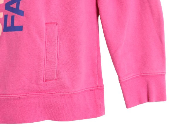 ノースフェイス プリント スウェット フード パーカー レディース XL / The North Face プルオーバー 裏起毛 トレーナー アウトドア ピンク