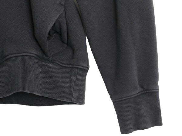 ノースフェイス ショート丈 スウェット フード パーカー レディース S / The North Face 裏起毛 トレーナー プルオーバー 黒 ワンポイント