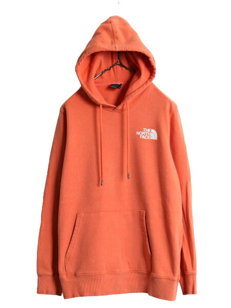 ノースフェイス 両面 プリント スウェット フード パーカー レディース L 古着 The North Face 裏起毛 トレーナー アウトドア プルオーバー
