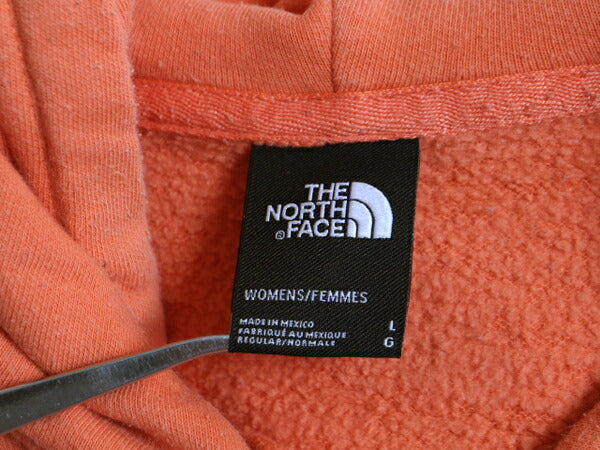 ノースフェイス 両面 プリント スウェット フード パーカー レディース L 古着 The North Face 裏起毛 トレーナー アウトドア プルオーバー
