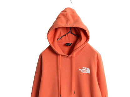 ノースフェイス 両面 プリント スウェット フード パーカー レディース L 古着 The North Face 裏起毛 トレーナー アウトドア プルオーバー