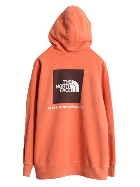 ノースフェイス 両面 プリント スウェット フード パーカー レディース L 古着 The North Face 裏起毛 トレーナー アウトドア プルオーバー