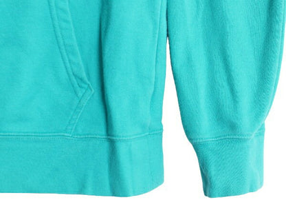 ノースフェイス 両面 プリント スウェット フード パーカー メンズ S 古着 The North Face プルオーバー 裏起毛 トレーナー アウトドア 緑