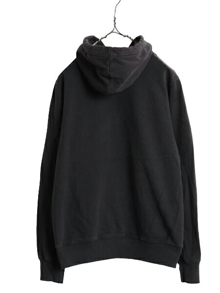 ノースフェイス プリント スウェット フード パーカー メンズ S / The North Face プルオーバー 裏起毛 トレーナー アウトドア ブラック