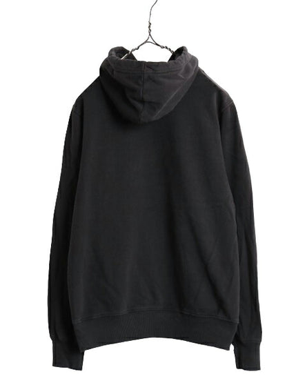ノースフェイス プリント スウェット フード パーカー メンズ S / The North Face プルオーバー 裏起毛 トレーナー アウトドア ブラック