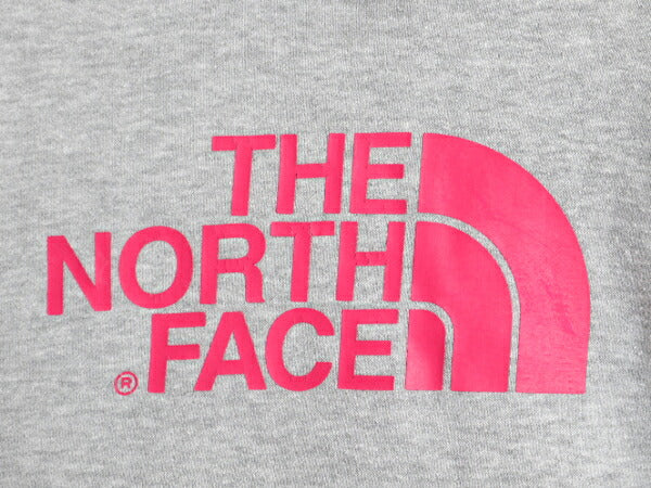 ノースフェイス プリント スウェット フード パーカー レディース М / The North Face アウトドア トレーナー 裏起毛 プルオーバー グレー