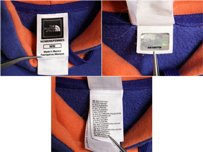 US企画 ノースフェイス プリント スウェット フード パーカー レディース М / The North Face プルオーバー 裏起毛 トレーナー ツートーン
