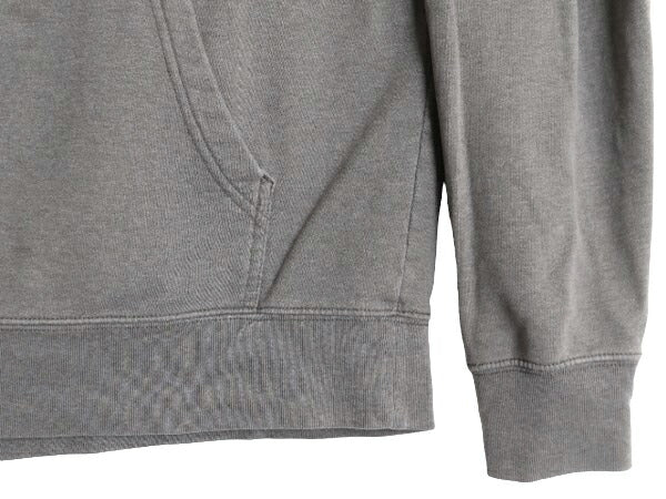 ノースフェイス プリント スウェット フード パーカー メンズ М 古着 The North Face プルオーバー 裏起毛 トレーナー アウトドア グレー