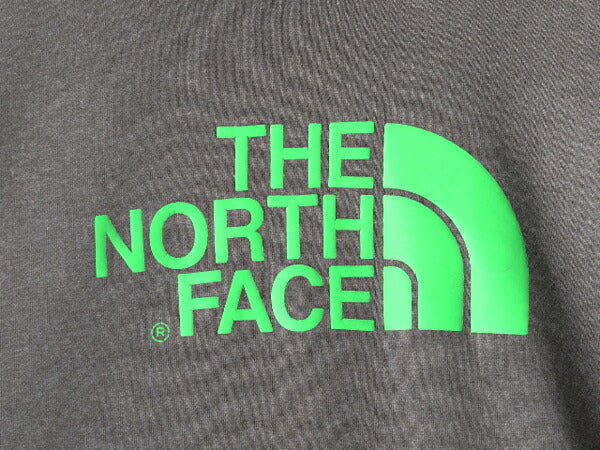 ノースフェイス プリント スウェット フード パーカー メンズ М 古着 The North Face プルオーバー 裏起毛 トレーナー アウトドア グレー