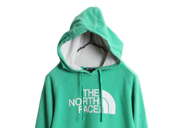 ノースフェイス プリント スウェット フード パーカー レディース L The North Face プルオーバー 裏起毛 トレーナー アウトドア ツートン