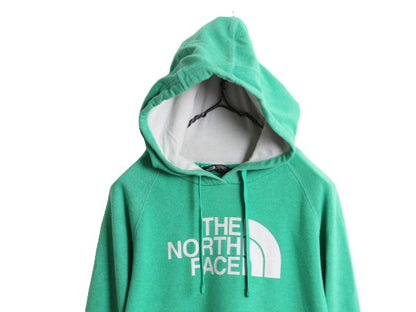 ノースフェイス プリント スウェット フード パーカー レディース L The North Face プルオーバー 裏起毛 トレーナー アウトドア ツートン
