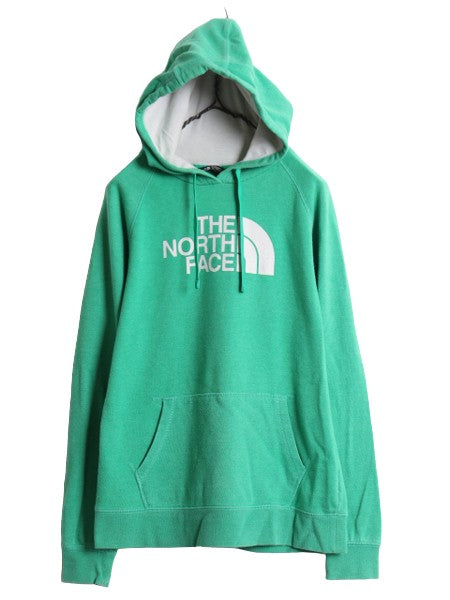 ノースフェイス プリント スウェット フード パーカー レディース L The North Face プルオーバー 裏起毛 トレーナー アウトドア ツートン