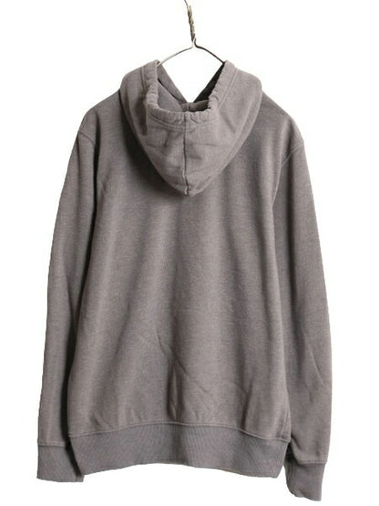 ノースフェイス プリント スウェット フード パーカー メンズ M / The North Face プルオーバー 裏起毛 トレーナー スエット アウトドア 灰