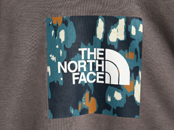 ノースフェイス プリント スウェット フード パーカー メンズ M / The North Face プルオーバー 裏起毛 トレーナー スエット アウトドア 灰
