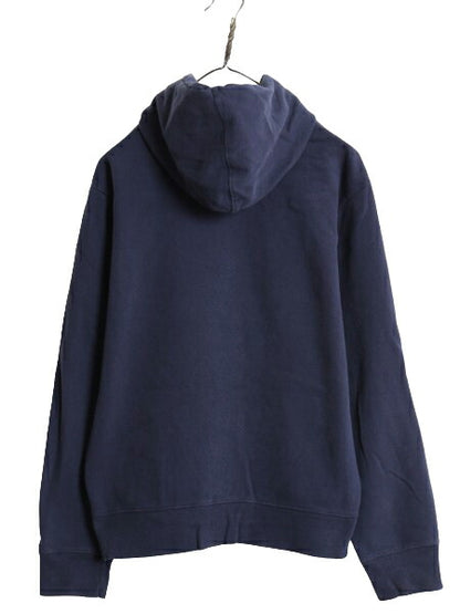 ノースフェイス プリント スウェット フード パーカー メンズ М / The North Face プルオーバー 裏起毛 トレーナー アウトドア 紺 NEWYORK
