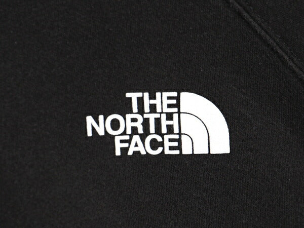 ノースフェイス 両面 プリント スウェット フード パーカー レディース М 程 古着 The North Face メッセージ トレーナー 裏起毛 ブラック