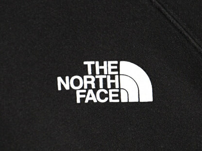 ノースフェイス 両面 プリント スウェット フード パーカー レディース М 程 古着 The North Face メッセージ トレーナー 裏起毛 ブラック