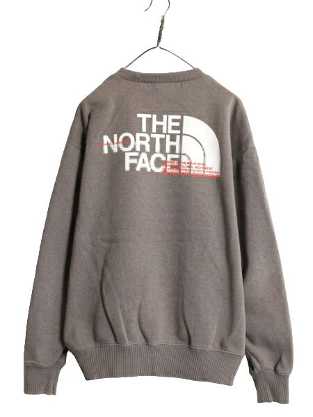 US企画 ノースフェイス 両面 プリント スウェット メンズ S / 古着 The North Face 裏起毛 ヘビーウェイト トレーナー スエット アウトドア