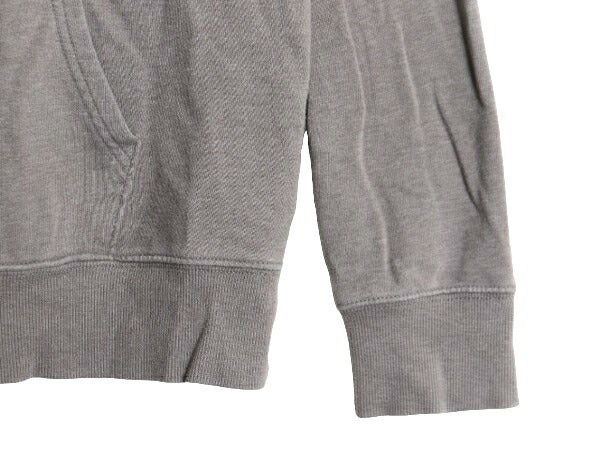 ノースフェイス プリント スウェット フード パーカー メンズ М 古着 The North Face プルオーバー 裏起毛 トレーナー アウトドア グレー