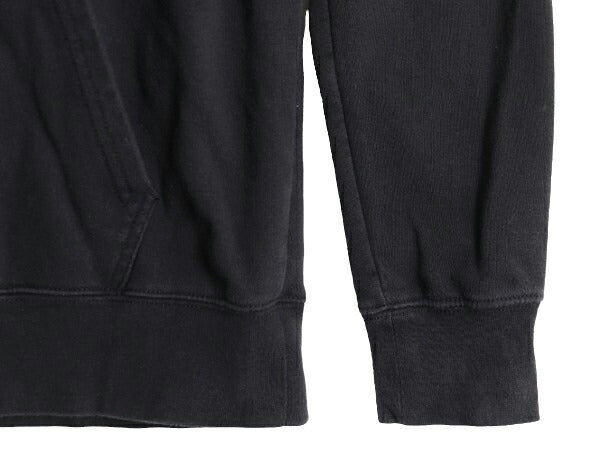 ノースフェイス プリント スウェット フード パーカー メンズ М 古着 The North Face プルオーバー 裏起毛 トレーナー アウトドア 薄手 黒