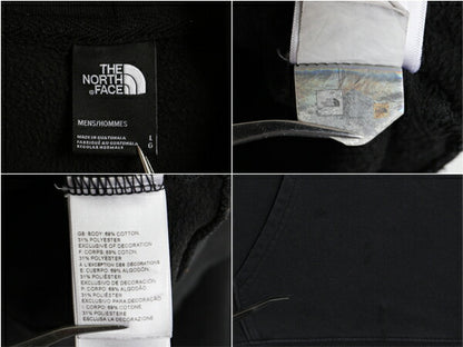 ノースフェイス プリント スウェット フード パーカー メンズ L The North Face プルオーバー 裏起毛 トレーナー 黒 アウトドア ブラック