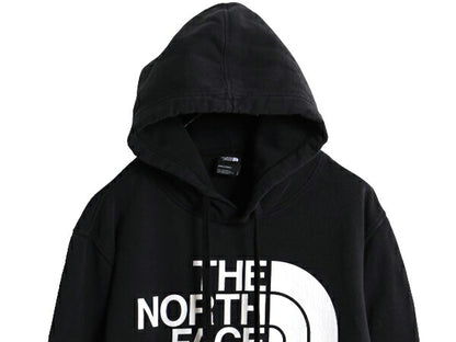 ノースフェイス プリント スウェット フード パーカー メンズ L The North Face プルオーバー 裏起毛 トレーナー 黒 アウトドア ブラック
