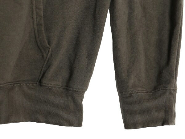 ノースフェイス 両面 プリント スウェット フード パーカー メンズ М The North Face プルオーバー 裏起毛 トレーナー アウトドア カーキ