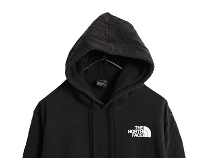 ノースフェイス 両面 プリント スウェット フード パーカー レディース XL / 古着 The North Face トレーナー アウトドア プルオーバー 黒